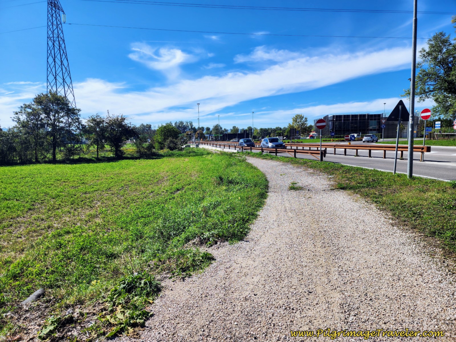 Gravel Pilgrim's Path Parallel to the SS73