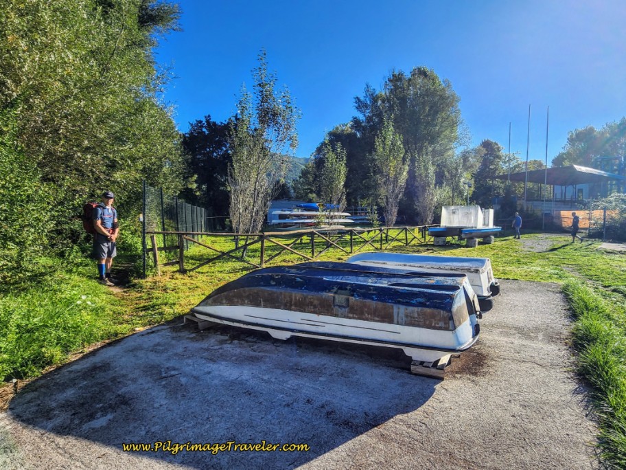 Way of St. Francis: Day Seventeen, Piediluco to Poggio Bustone - Leave the Lakefront Here to Take Path