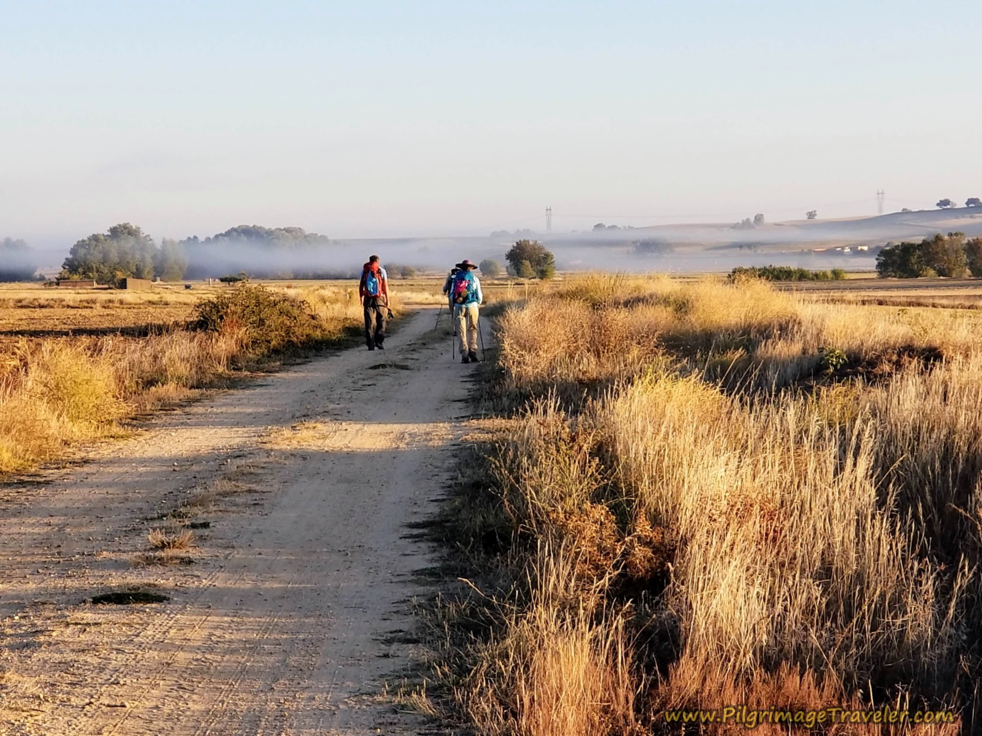 Lingering Mist in the Fresh Morning on the Vía de la Plata from Villanueva de Campeán  to Zamora