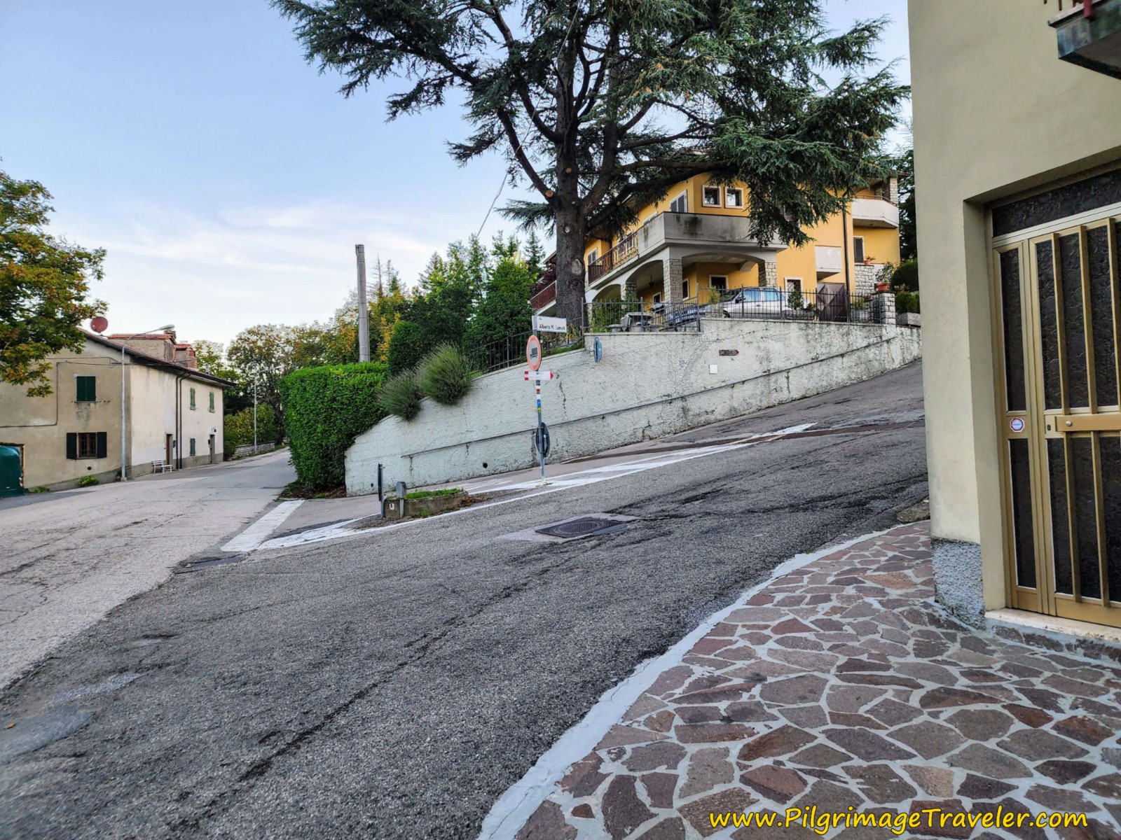 Right Turn Up Steep Hill