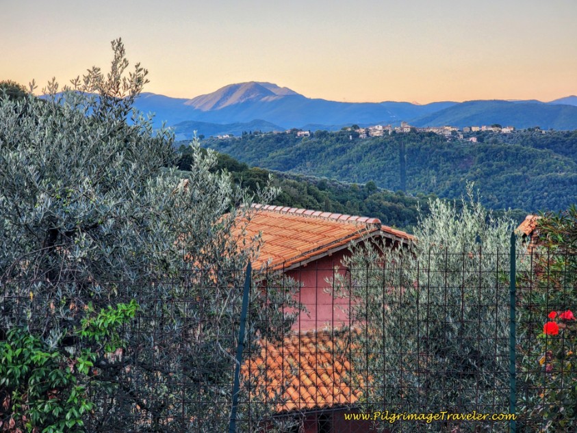 Way of St. Francis: Day Twenty, Poggio San Lorenzo to Ponticelli - Sunrise Over the Rooftops