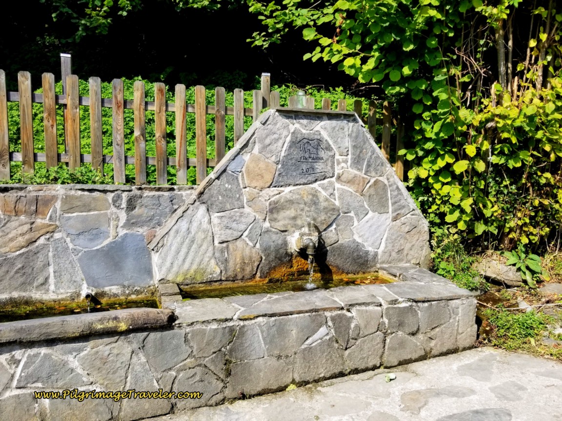 Walk By Water Fountain in Santa Marina