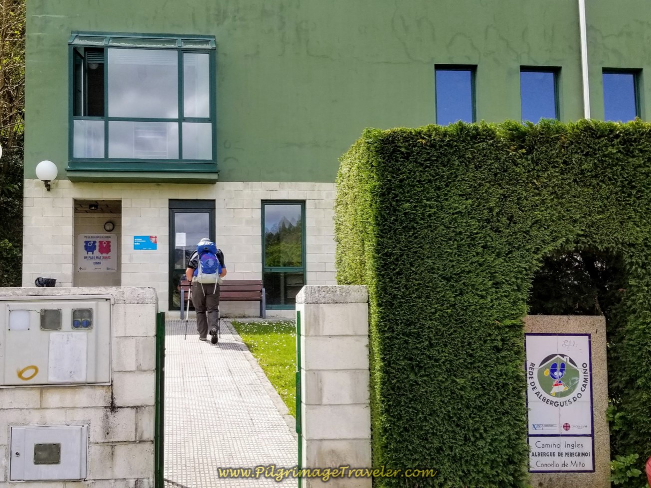 Albergue de Peregrinos de Miño on day three of the English Way
