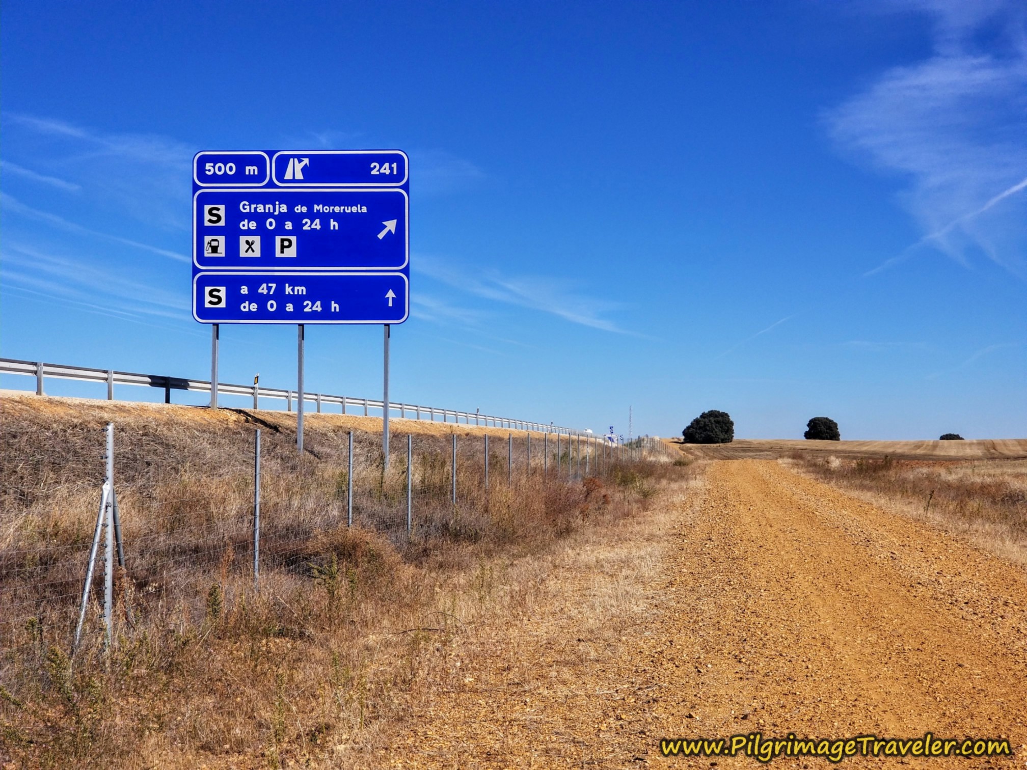 Highway Exit to Granja de Moreruela