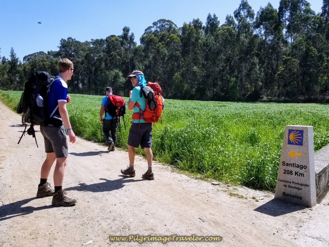 208 Kilometers to Santiago on day sixteen on the Central Route of the Portuguese Way