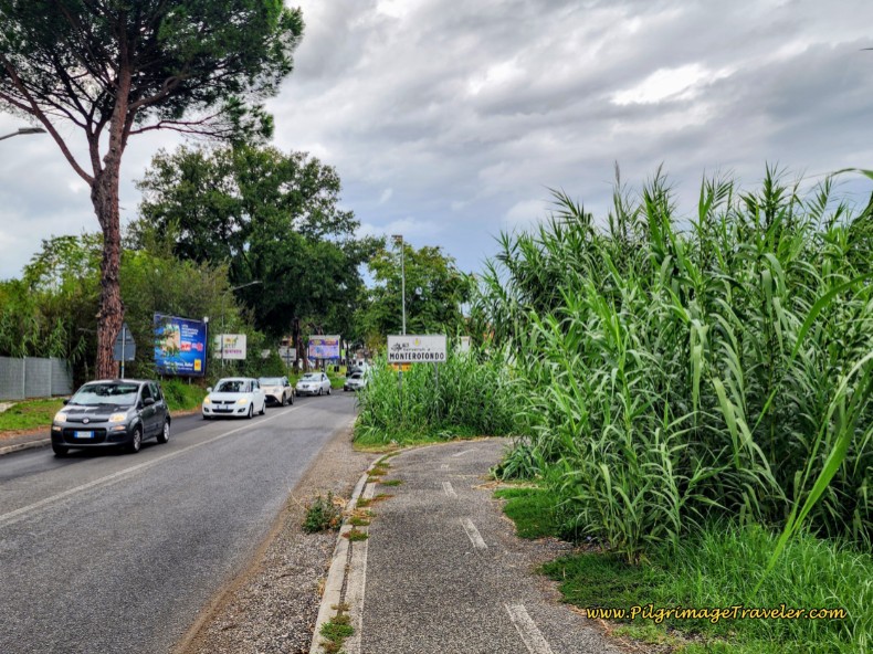 Way of St. Francis: Day Twenty-One, Ponticelli to Monterotondo - Welcome to Monterotondo Sign