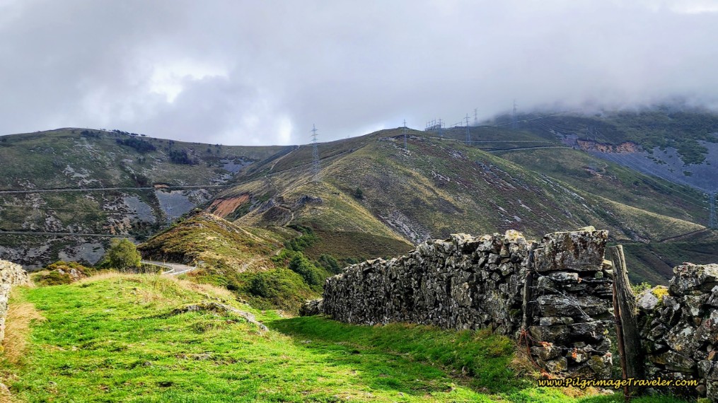 Look-Back on the Steep Puerto del Palo Descent