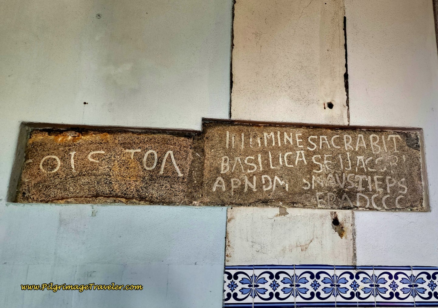 Inscription at the Igreja de Santiago de Castelo de Neiva