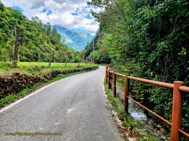 Way of St. Francis: Day Fifteen, Spoleto to Macenano - Via di Pontuglia, Along the Fosso le Cese Stream