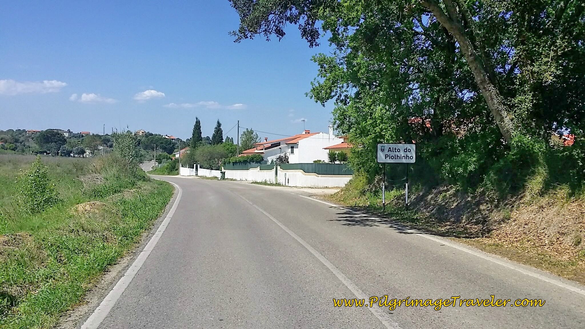 Entering Alto do Piolhinho on the Portuguese Way, day five.