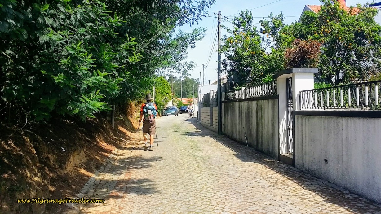 Leaving Grijo ~ Left Turn Here onto the Rua Casal de Baixo