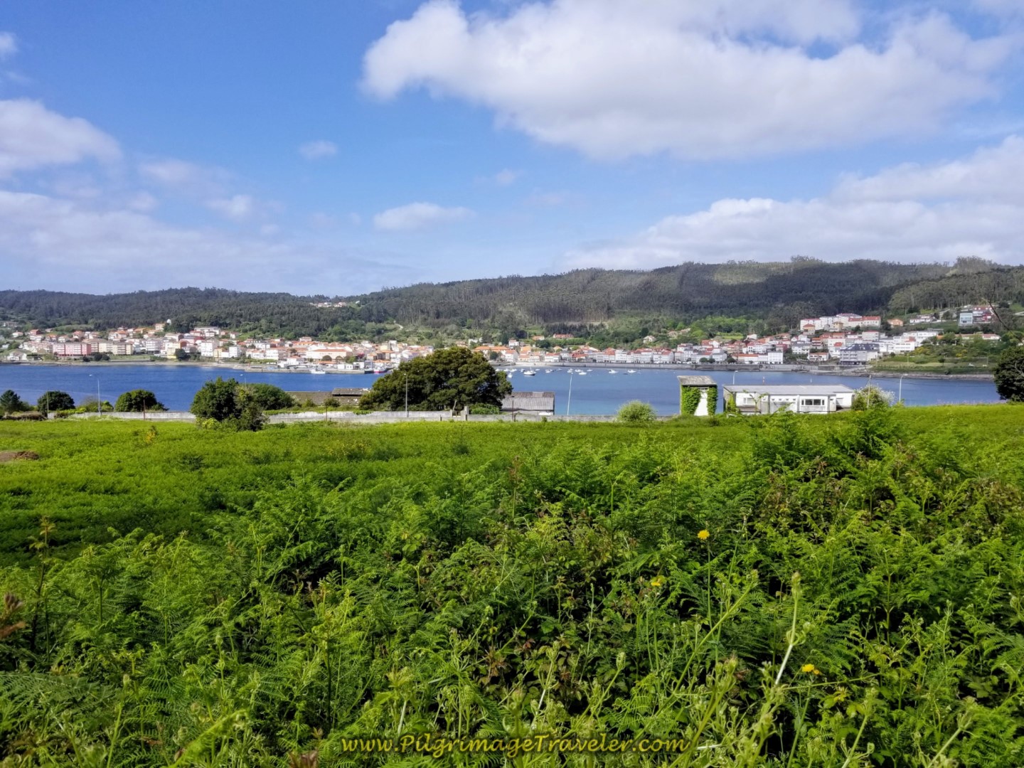 Walking Along the AC-550 Into the Center of Town