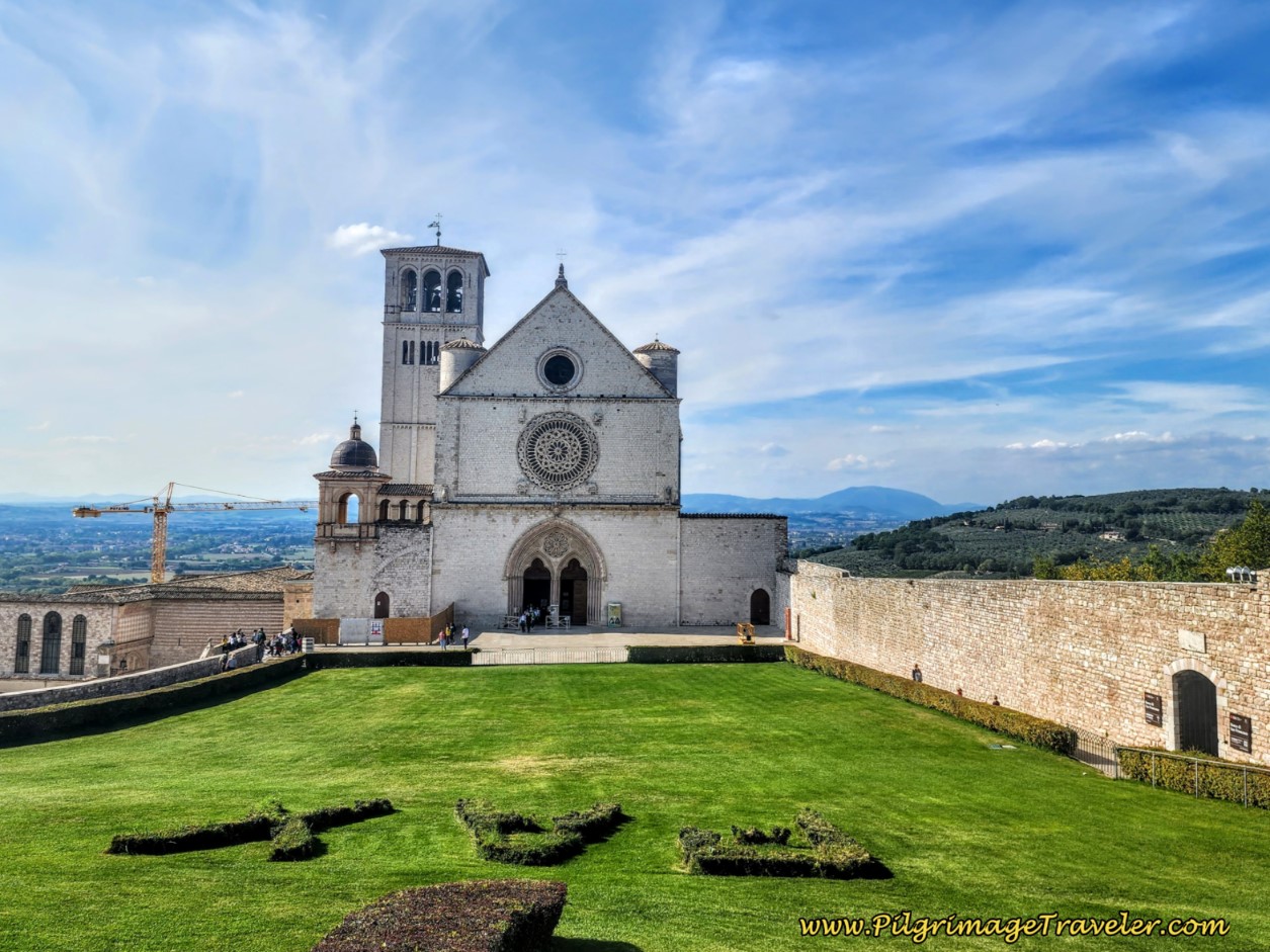 The Basilica di San Francesco d'Assisi, day ten, Way of St. Francis, Valfabbrica to Assisi