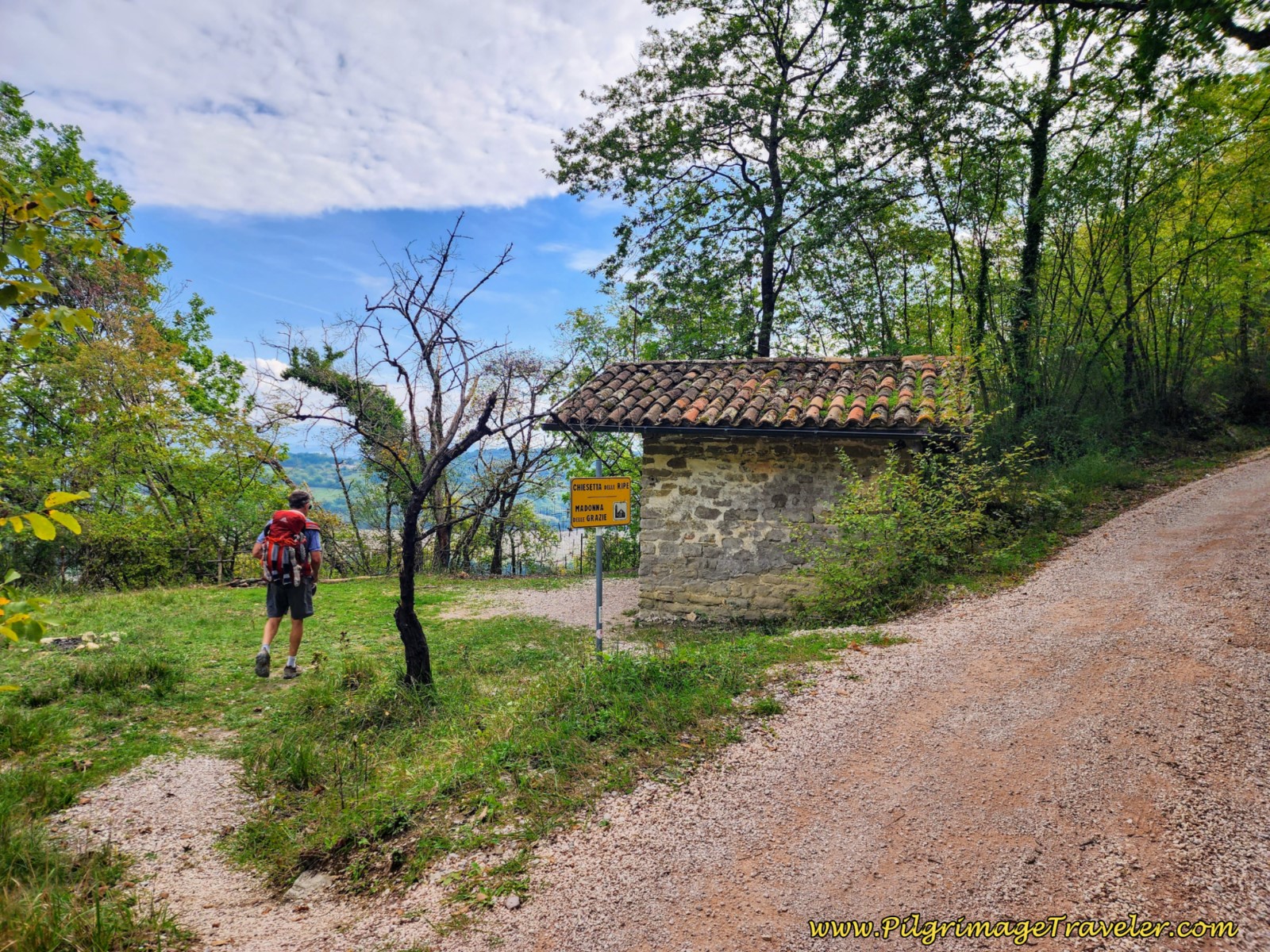 Chiesetta delle Ripe - Madonna della Grazia, day eight, Way of St. Francis, Gubbio to Biscina