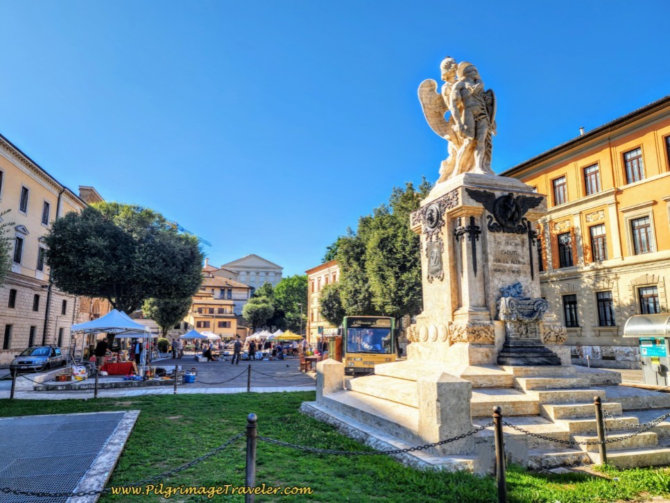 Way of St. Francis: Day Eighteen, Poggio Bustone to Rieti - Piazza Giuseppe Mazzini