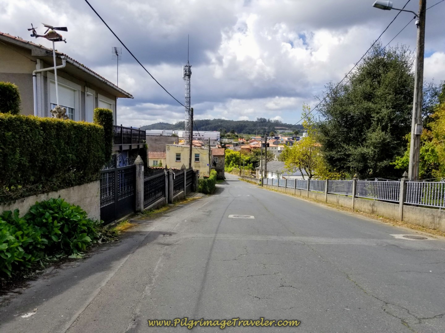 The Road Toward Alvedro on day one of the La Coruña Arm of the Camino Inglés The Road Toward Alvedro on day one of the La Coruña Arm of the Camino Inglés