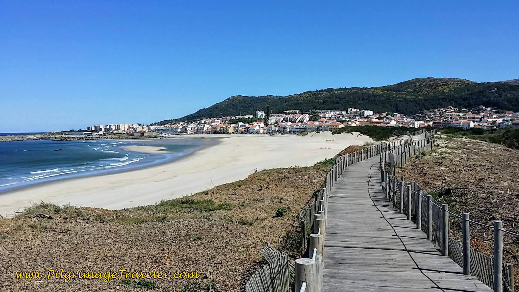 The Praia da Duna do Caldeirão Along the Boardwalk on day eighteen of the Portuguese Way on the Senda Litoral