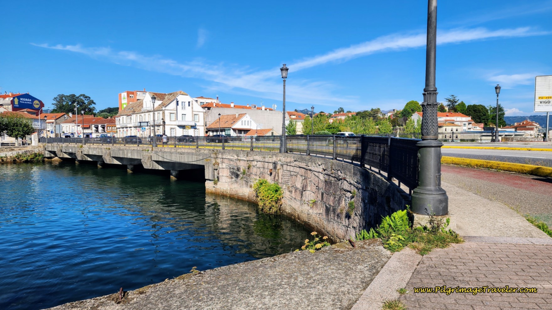 The Modern Bridge Across the Río Miñor into A Ramallosa