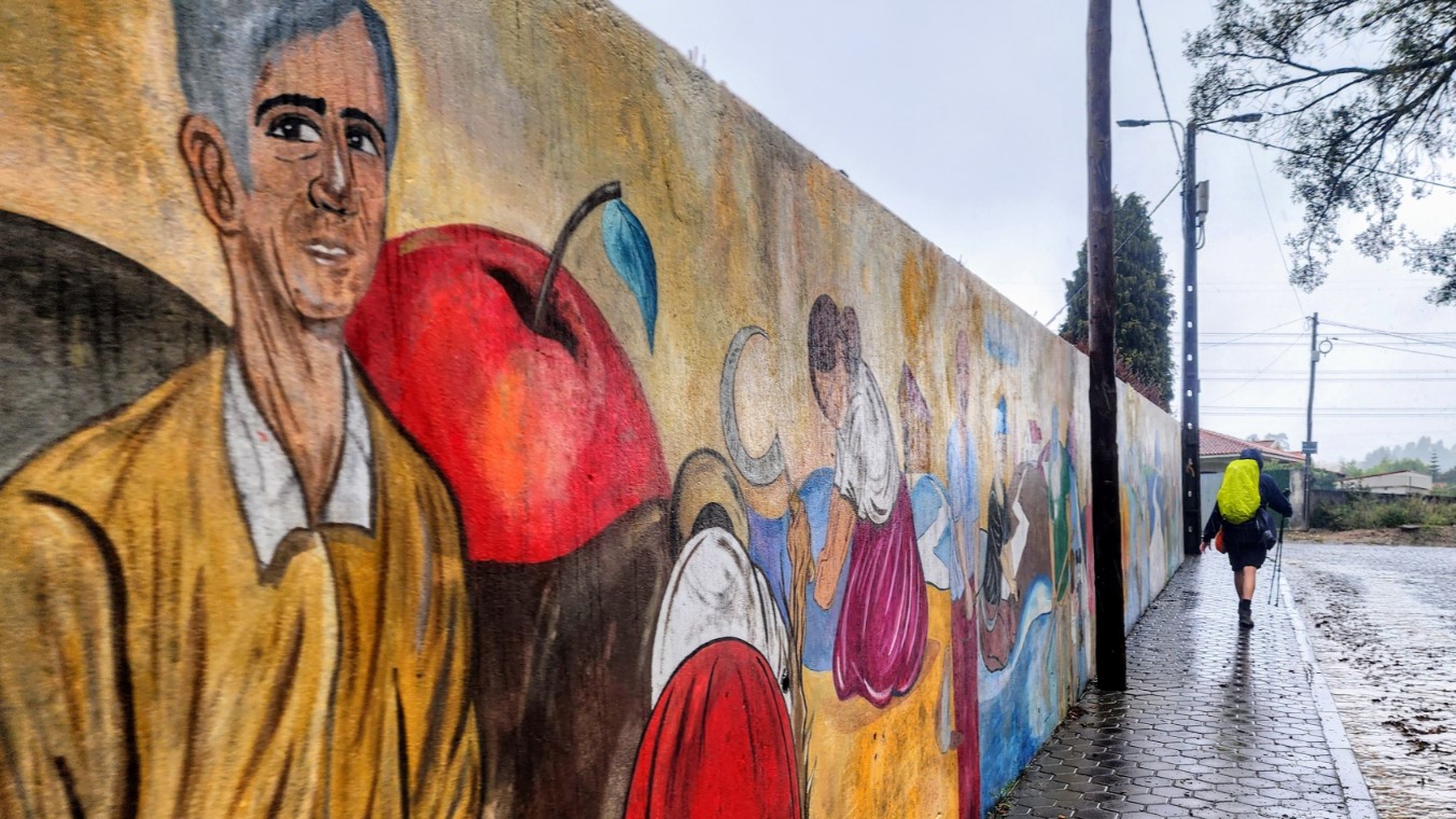 Colorful Wall Mural at Sports Complex