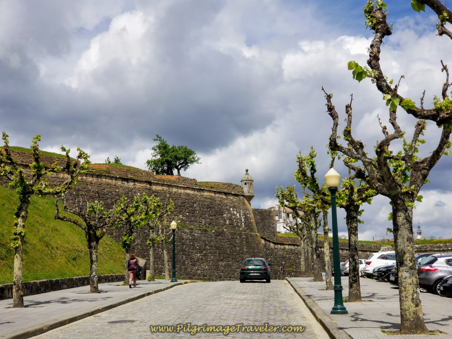 The Fortified Walls of Valença Rise Ahead on day nineteen on the Central Route of the Portuguese Camino
