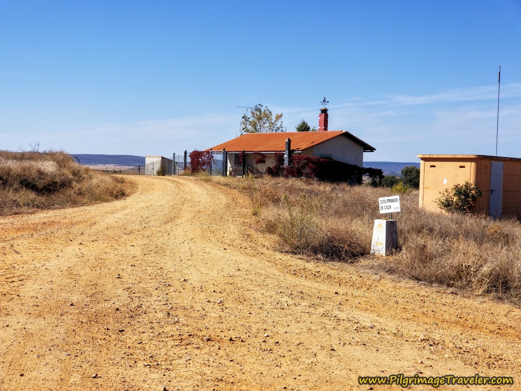 Straight On at Red Roofed House