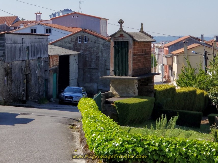 Horreo on the Rúa do Meixonfrío on day eight of the English Way