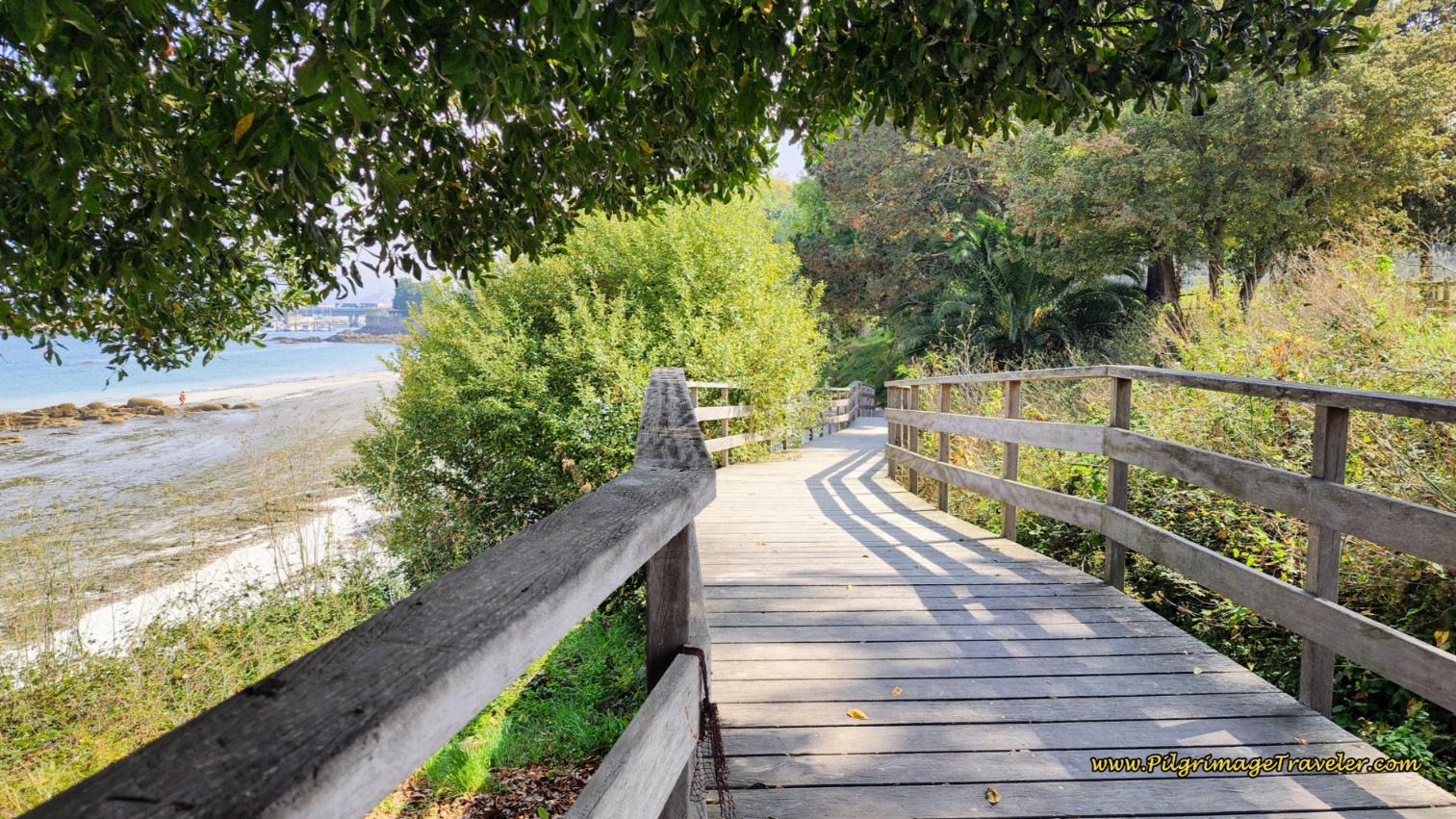 Boardwalk to the Praia Bouzas Boardwalk to the Praia Bouzas