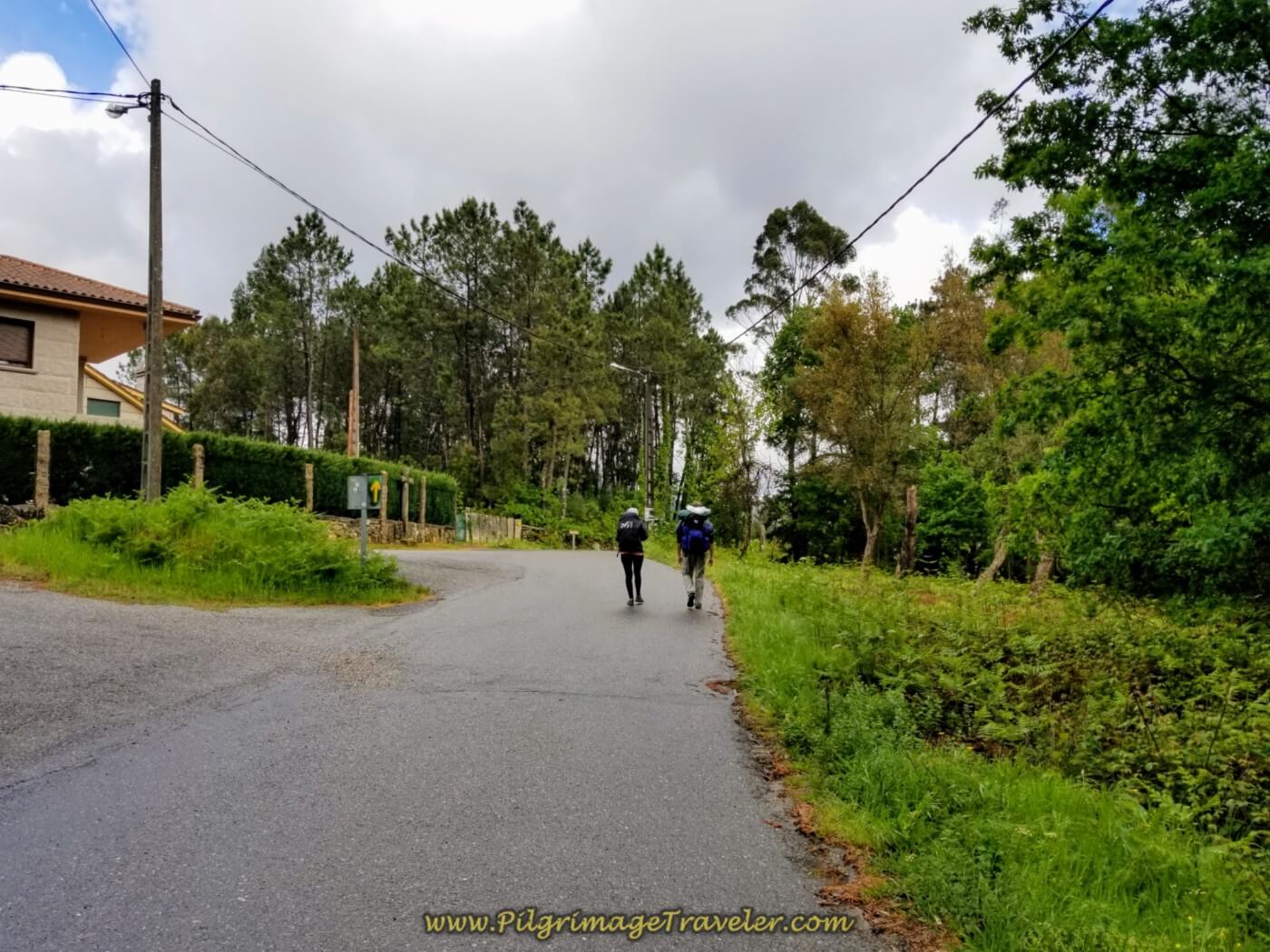 Joining the Pavement Briefly on the Camino de Santiago on day twenty on the central route of the Portuguese Camino