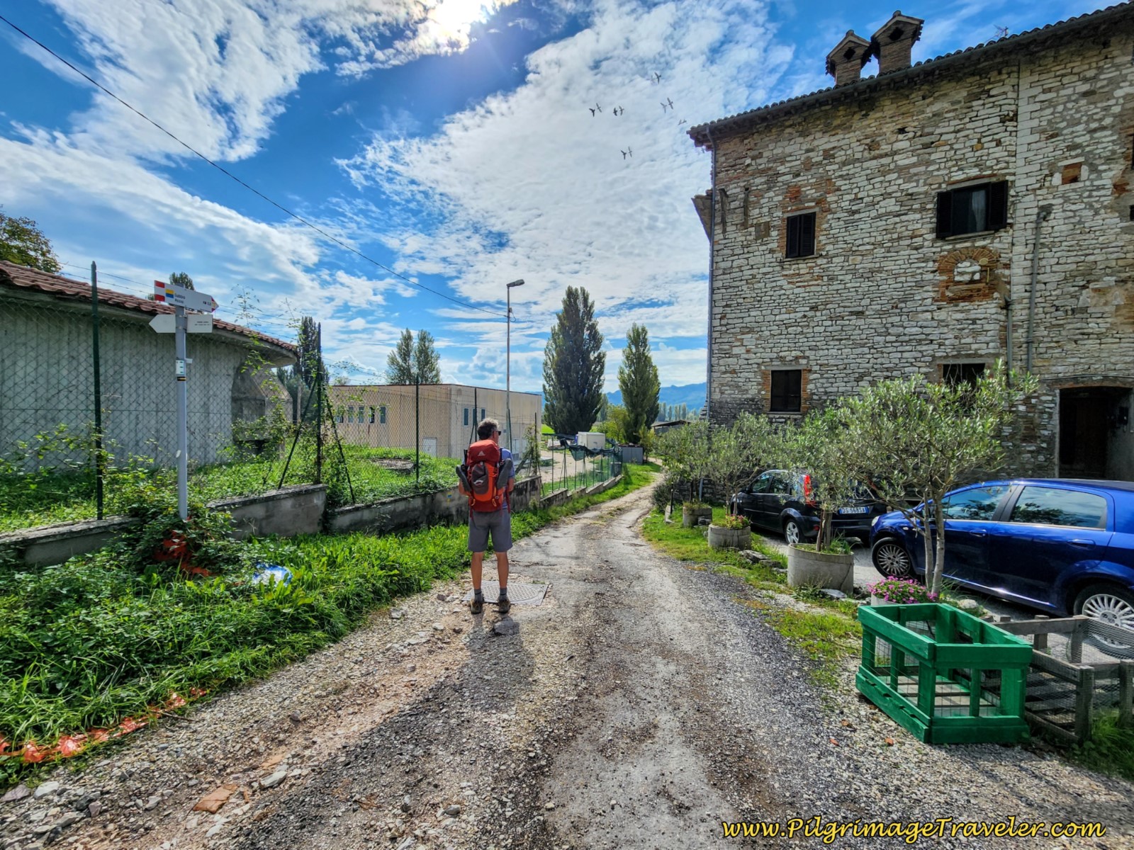 Left Turn Onto Gravel Lane at Stone House Left Turn Onto Gravel Lane at Stone House