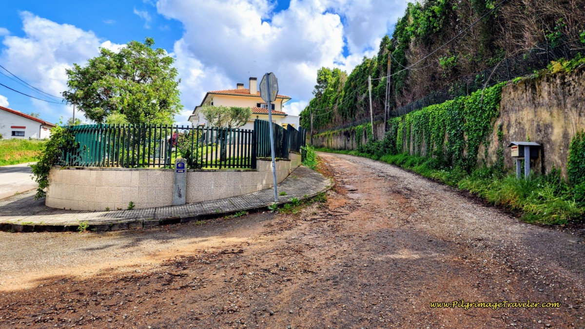 Leave the Rua Sra. do Socorro and Turn Right Onto Dirt Lane