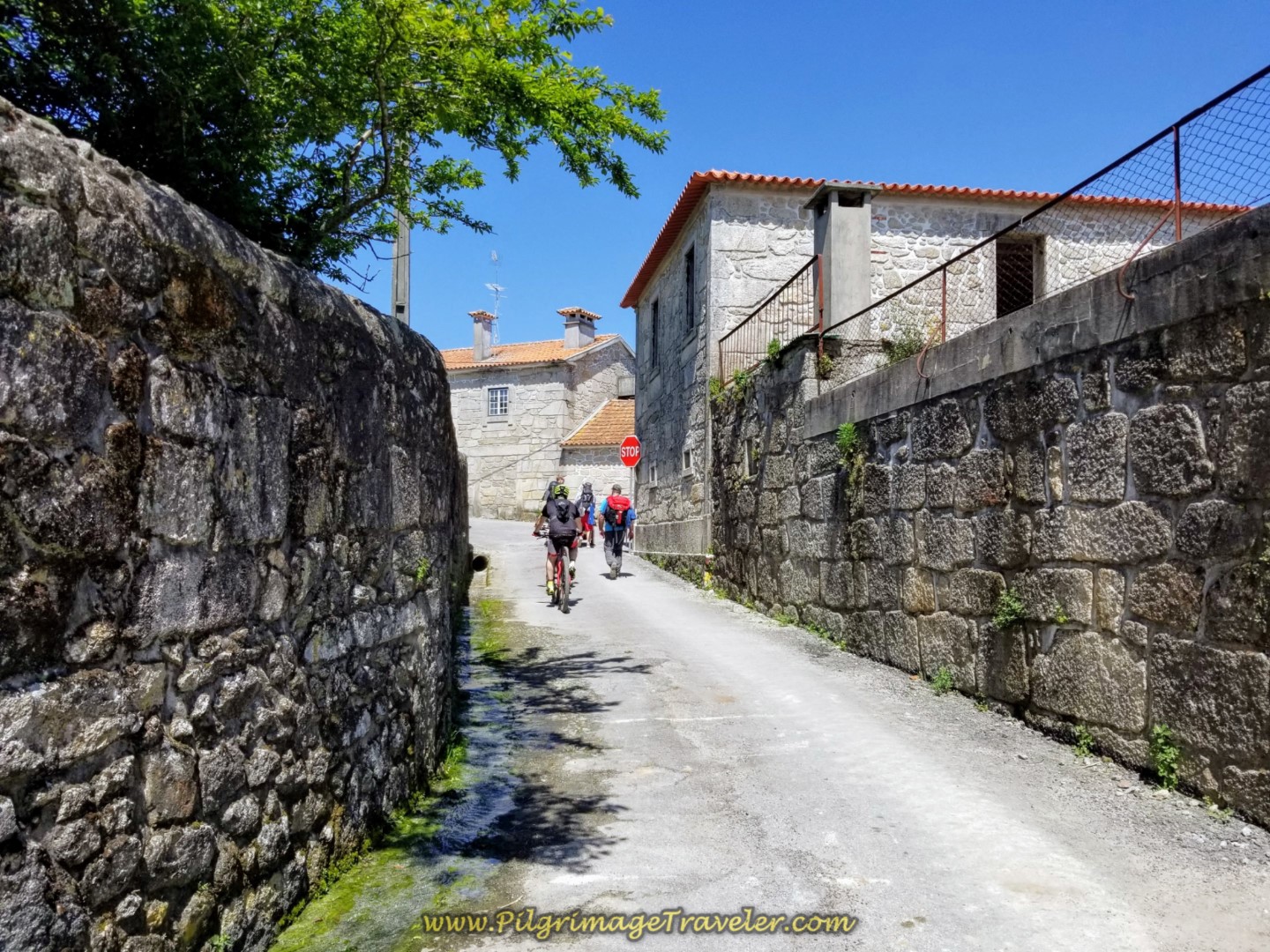 Entering the Town of Pedra Furada on day sixteen on the Central Route of the Portuguese Way
