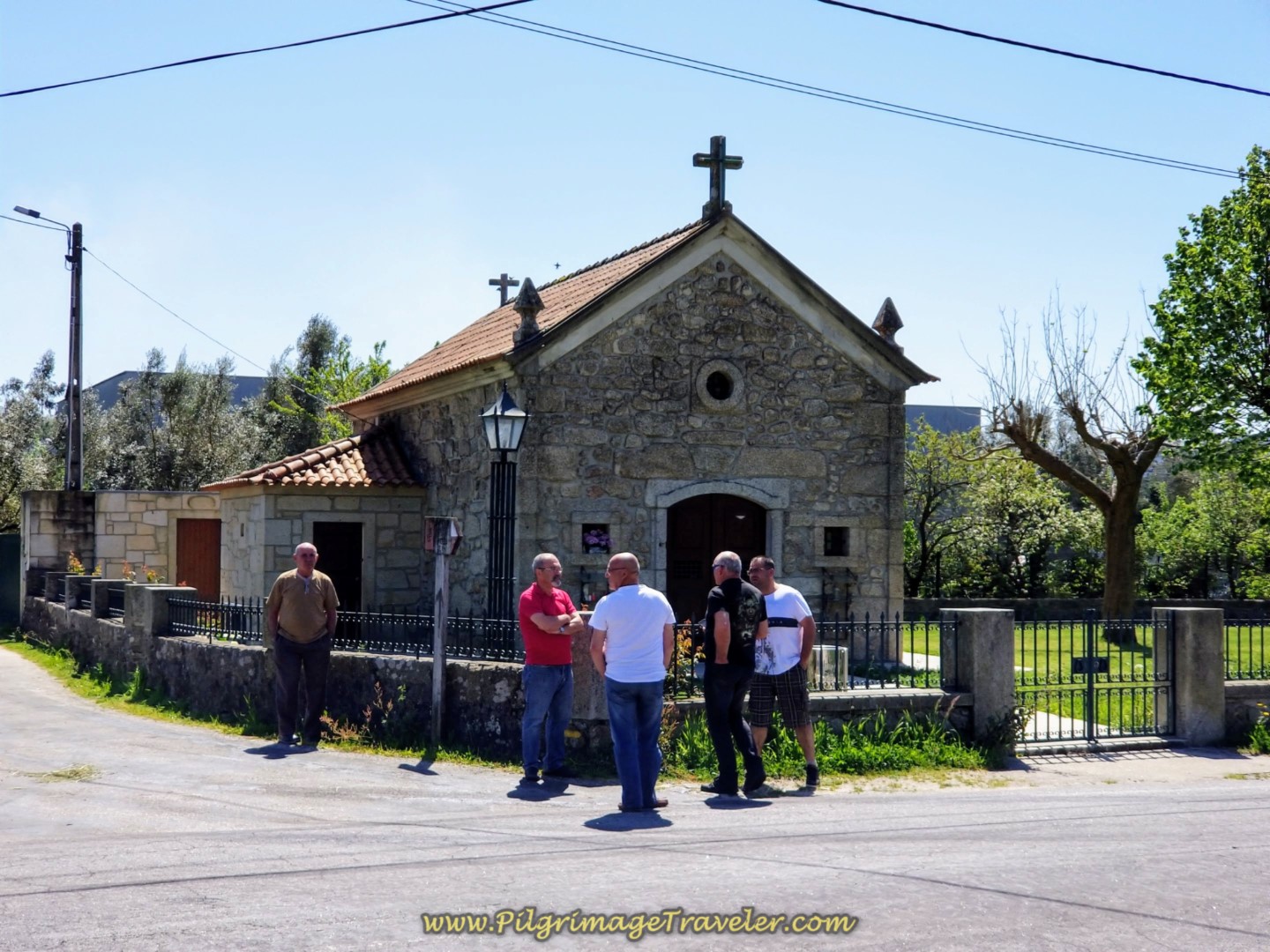 Capela São Sebastião on the Rua do Combado, Crossing the N208on day seventeen on the Central Route of the Portuguese Camino