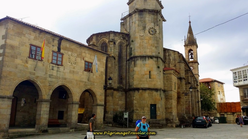 Torre Municipal and Igrexa de Santiago in Betanzos, on day four of the English Way