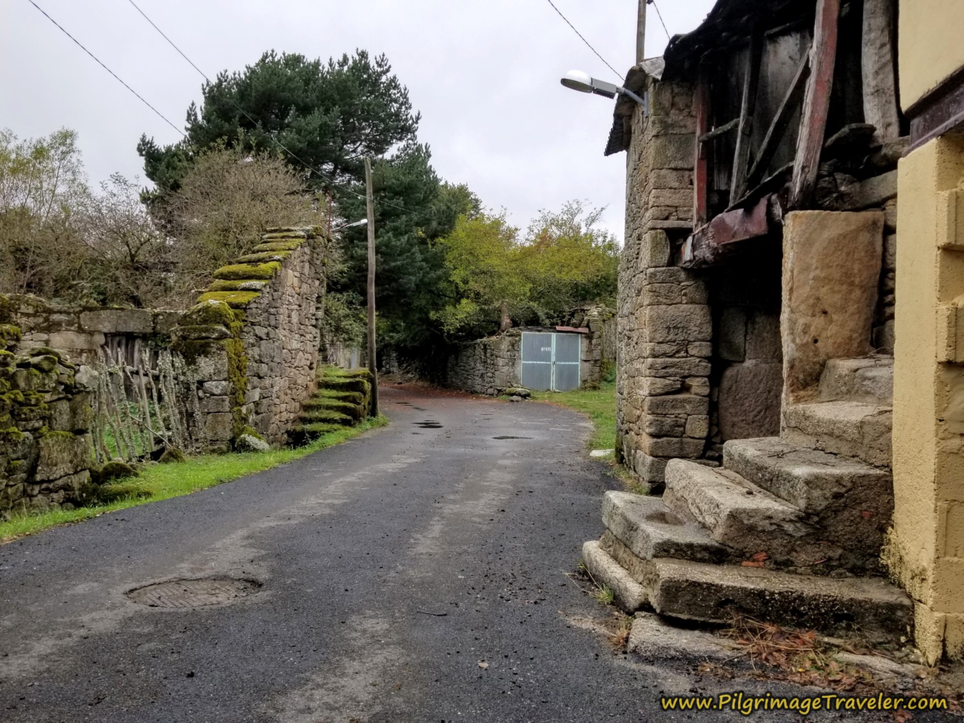 Ruined Buildings of O Pereiro on the Camino Sanabrés from Lubián to A Gudiña