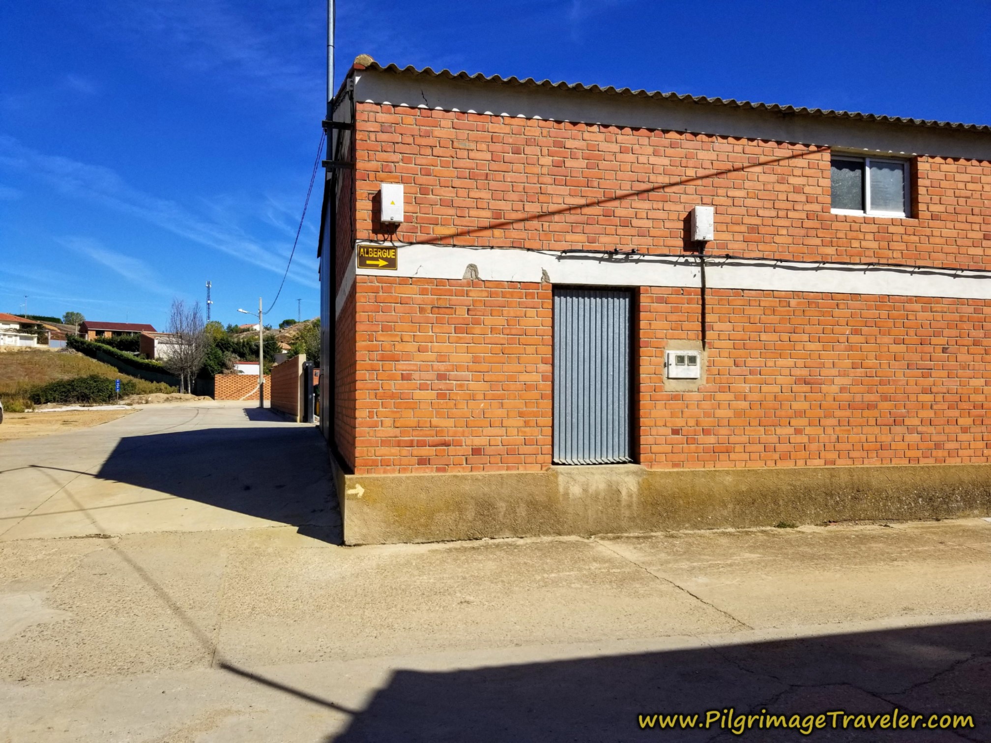 Sign for Municipal Albergue