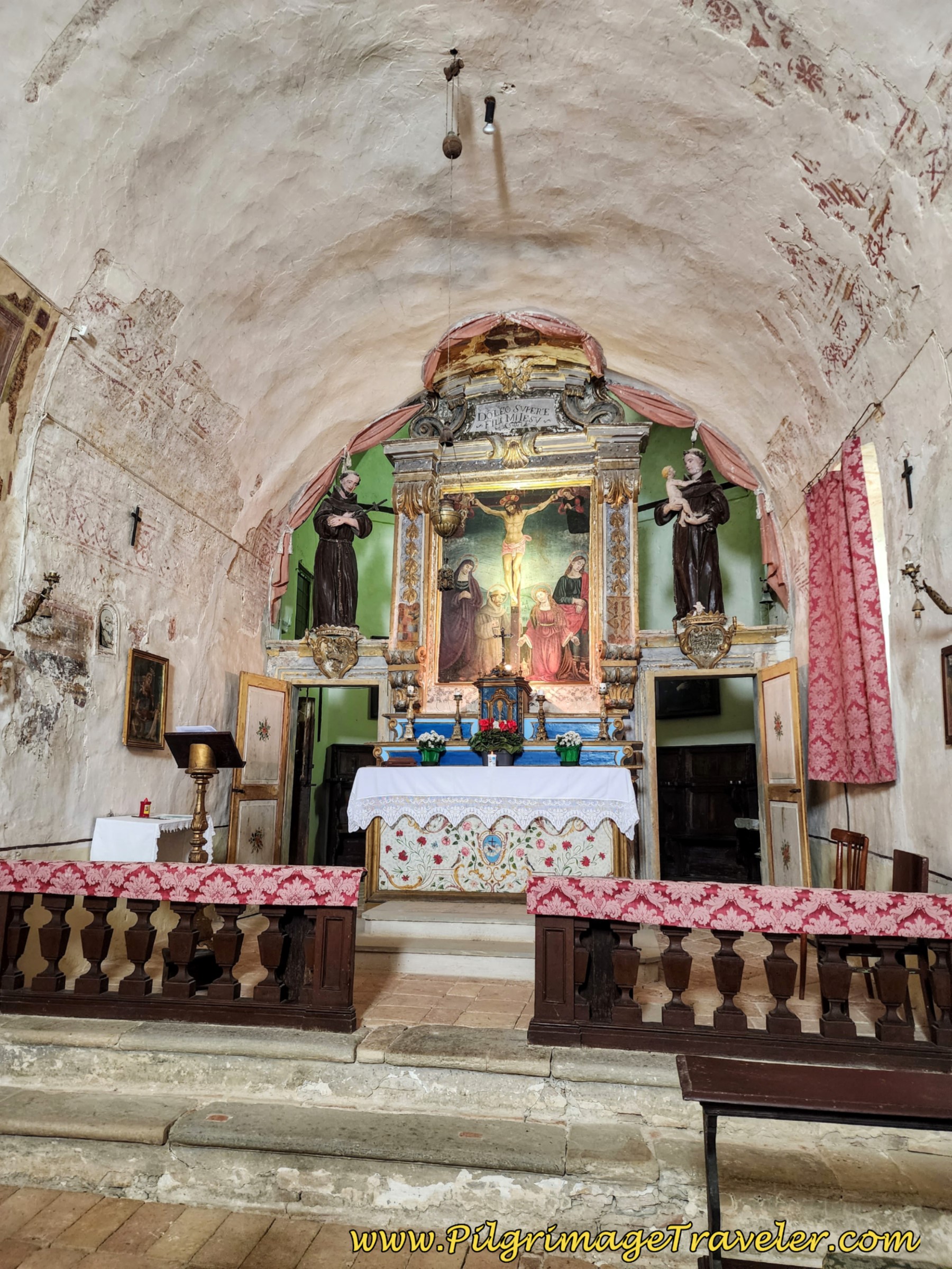 Altar at the Chapel of the Eremo del Buon Riposo