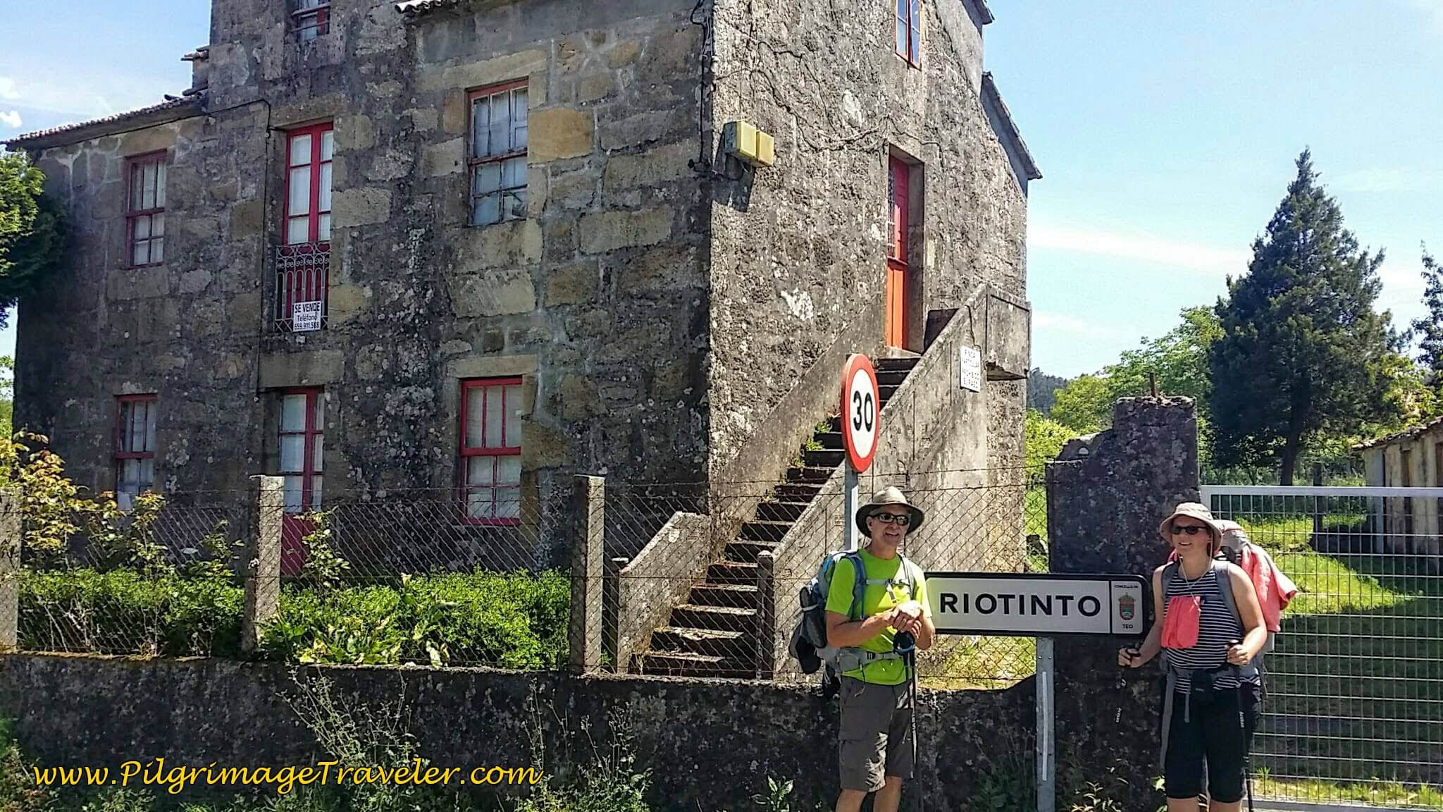 Signpost to Riotinto on Day Twenty-Four, Portuguese Camino