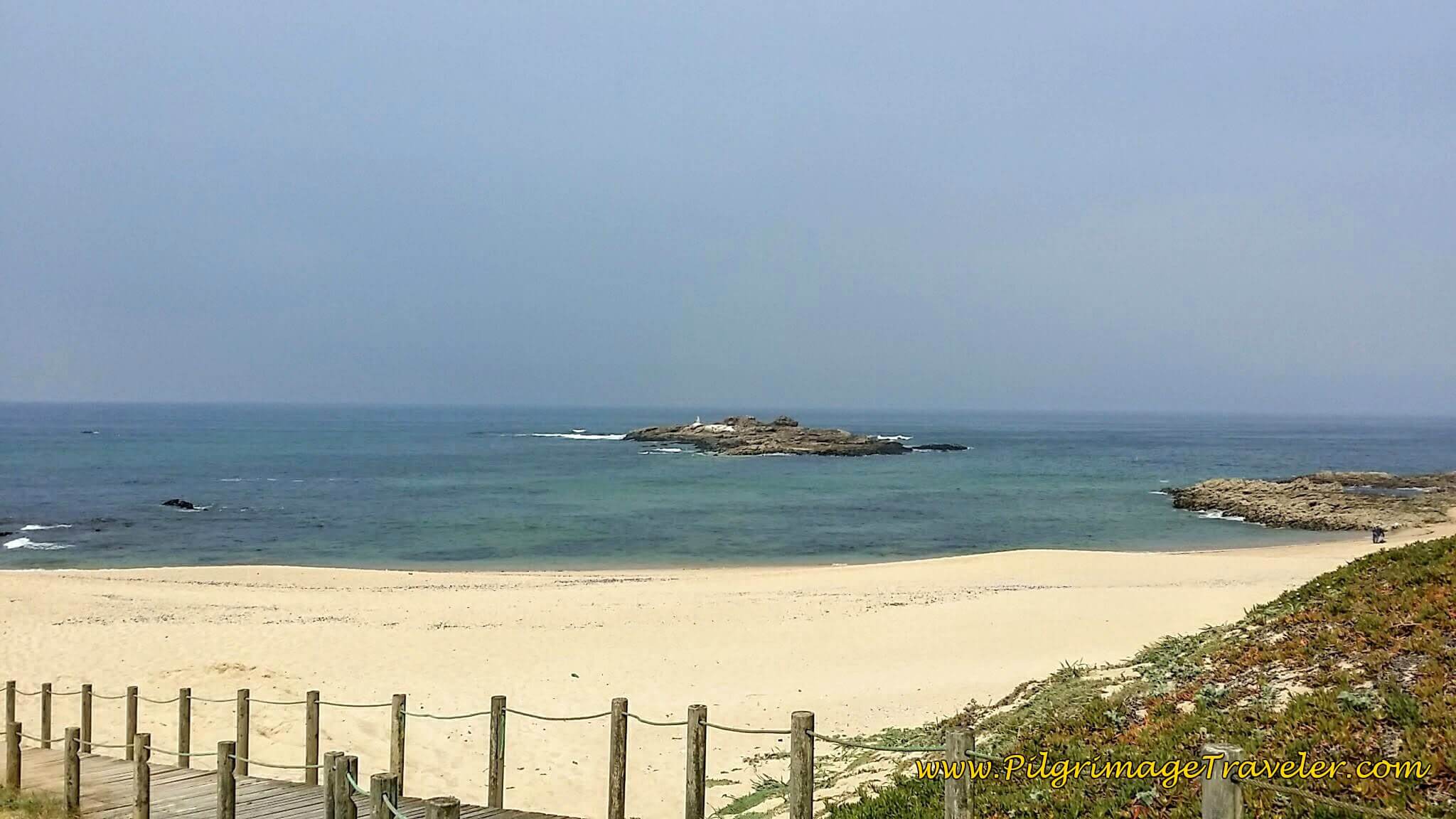 The Lovely Praia do Marreco on day fifteen of the Camino Portugués on the Senda Litoral