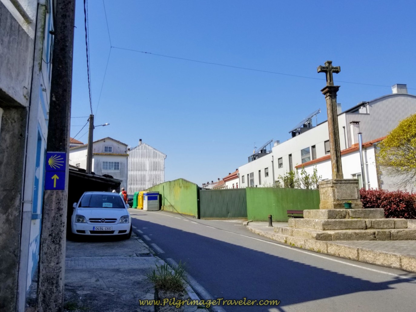 Cruceiro Along the Rúa de Mallou on day eight of the Camino Inglés Cruceiro Along the Rúa de Mallou on day eight of the Camino Inglés