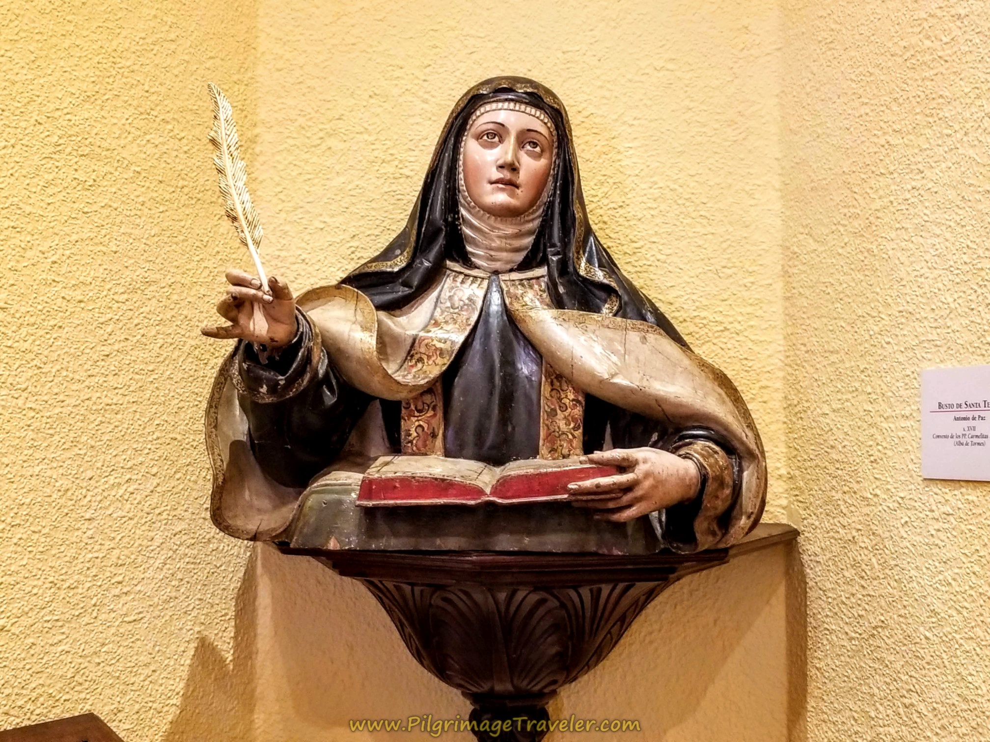 Carving of St. Teresa, Centro Teresiano Sanjuanista, Alba de Tormes