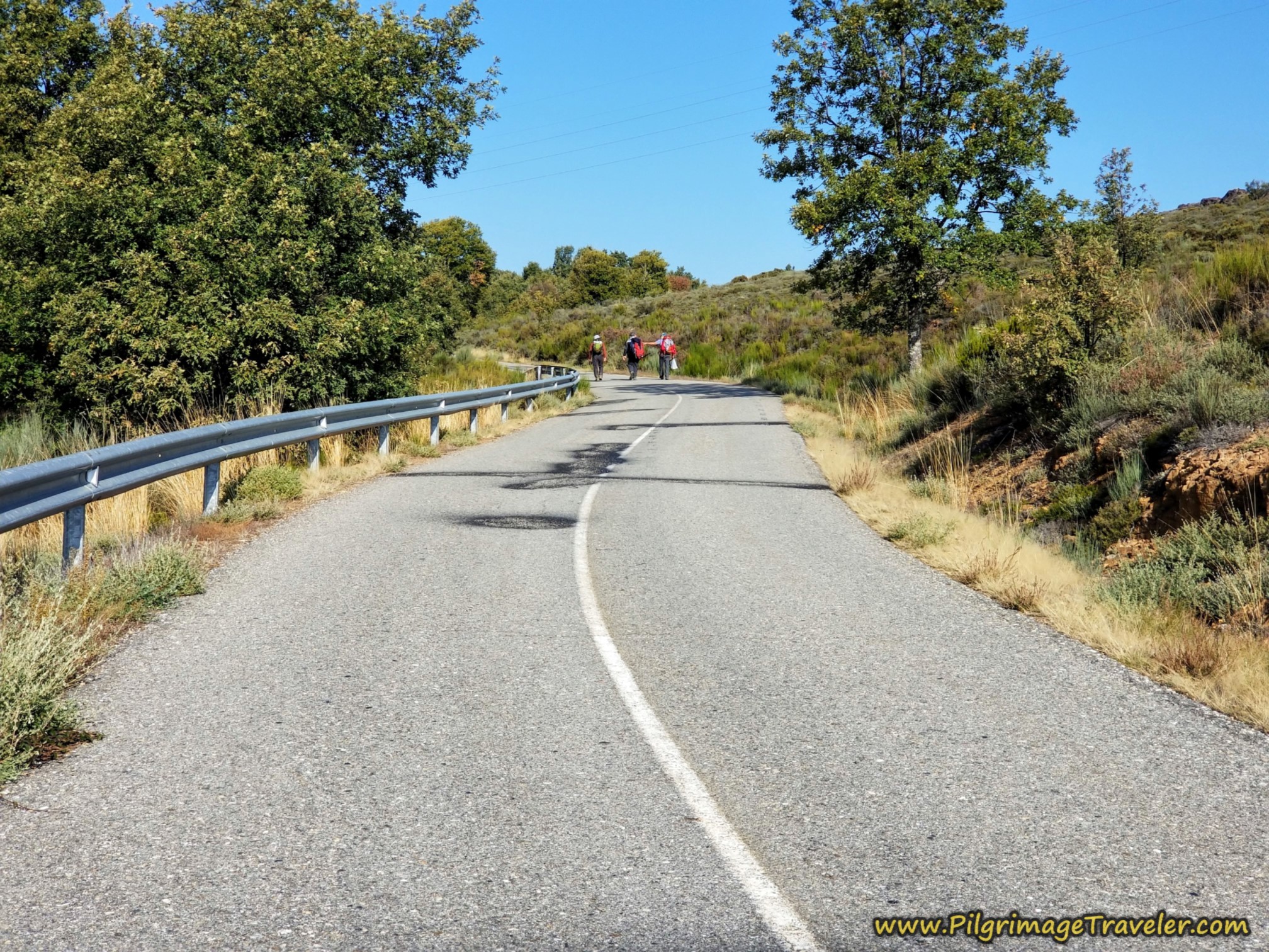 Open Pavement, Climbing Toward Triufé on the Camino Sanabrés from Entrepeñas to Puebla de Sanabria