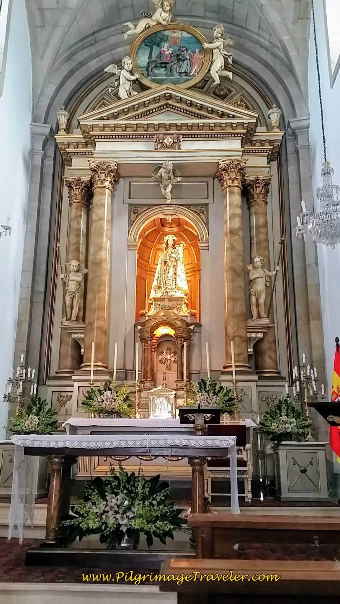 Main Altar to Santiago in the Capela da Virxe Peregrina de Pontevedra, day twenty-two on the Camino Portugués