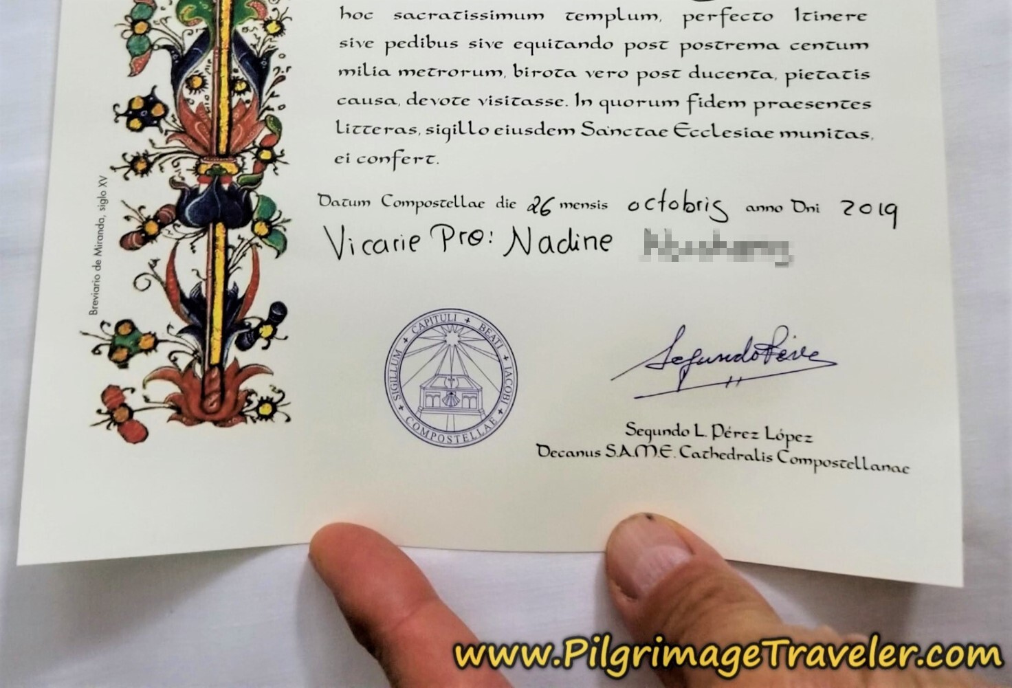 Compostela for Nadine