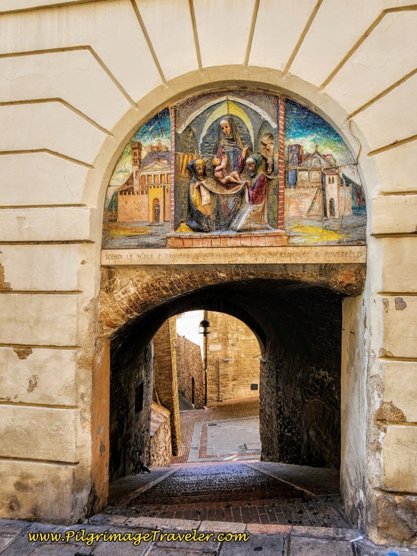 Entrance to the Passageway to the Oratorio di San Francesco Piccolino, Assisi