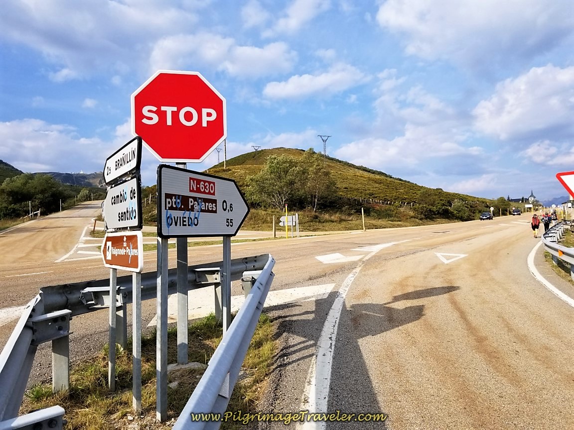 Right Turn Here Towards Puerto de Pajares