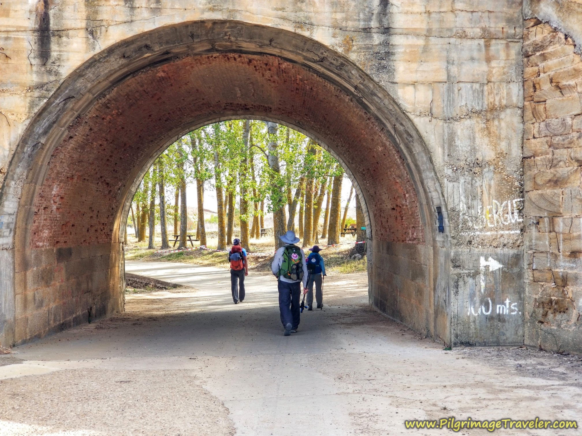 Through Tunnel Towards the Albergue