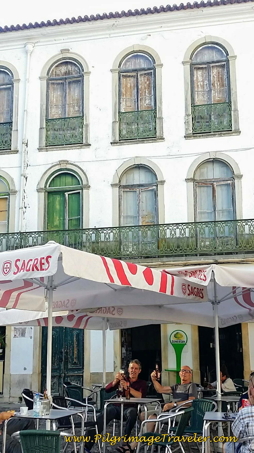 Celebration at a Café in the Republic Plaza