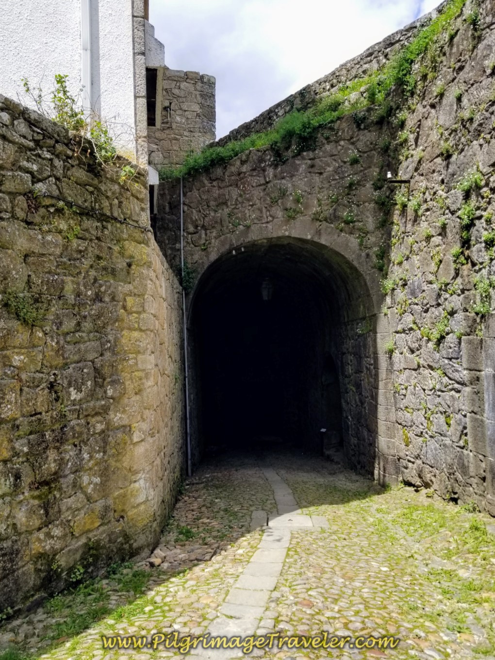 Exiting Valença Through the Ramparts on day nineteen on the Central Route of the Portuguese Camino