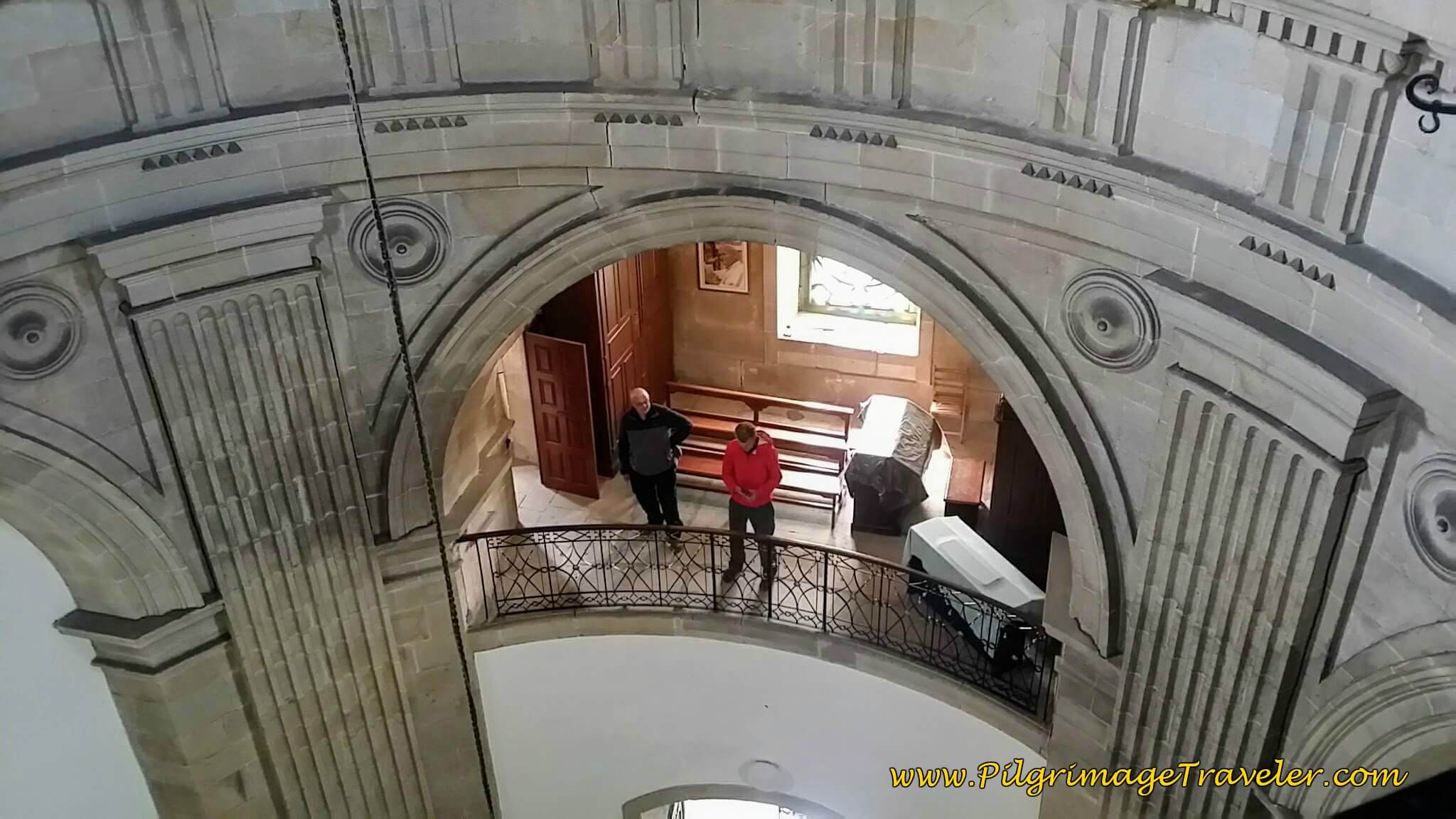 Upper Levels in the Capela da Virxe Peregrina de Pontevedra, day twenty-two on the Camino Portugués