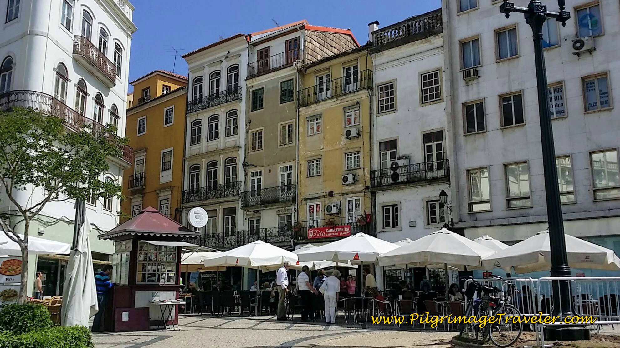 Largo da Portagem Street Cafés, Coimbra, Portugal